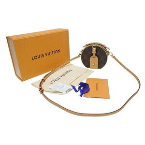 Louis Vuitton Boite Chapeau Shoulder Bag Monogram Canvas Natural Leather